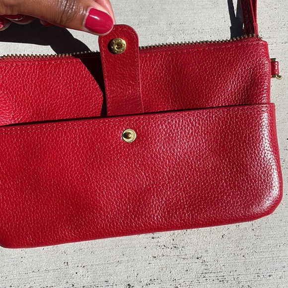 Lodis Red Leather Wrislet/Wallet/Card Holder/ Coin Purse/Clutch - Picture 5 of 10